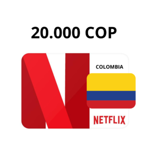 Netflix Colombia Gift Card 20.000 COP. Pines de Netflix Colombia 20.000 COP